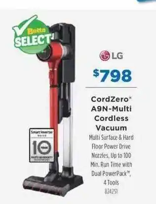 Betta Lg cordzero® a9n-multi cordless vacuum offer