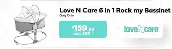 Baby Kingdom Love n care 6 in 1 rock my bassinet offer