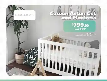 Baby Kingdom Cocoon aston cot and mattress offer