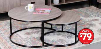 Cheap as Chips Fulton - Nested Coffee Tables set of 2 - FG191 offer