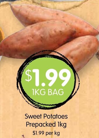 Sweet Potatoes Prepacked 1kg