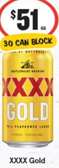 IGA XXXX Gold offer