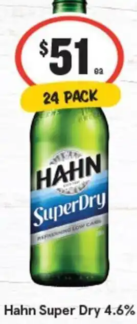 IGA Hahn Super Dry 4.6% offer