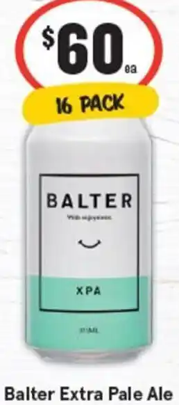 IGA Balter Extra Pale Ale offer