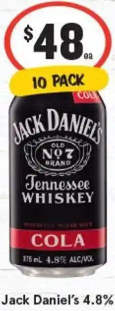 IGA Jack Daniel's 4.8% offer
