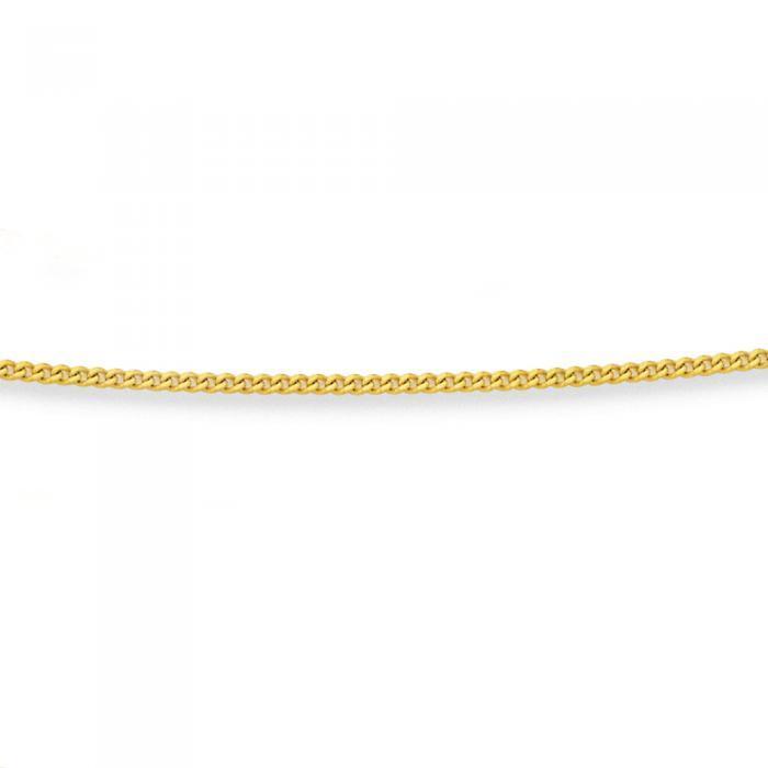 9ct gold 55cm solid curb chain offer at 