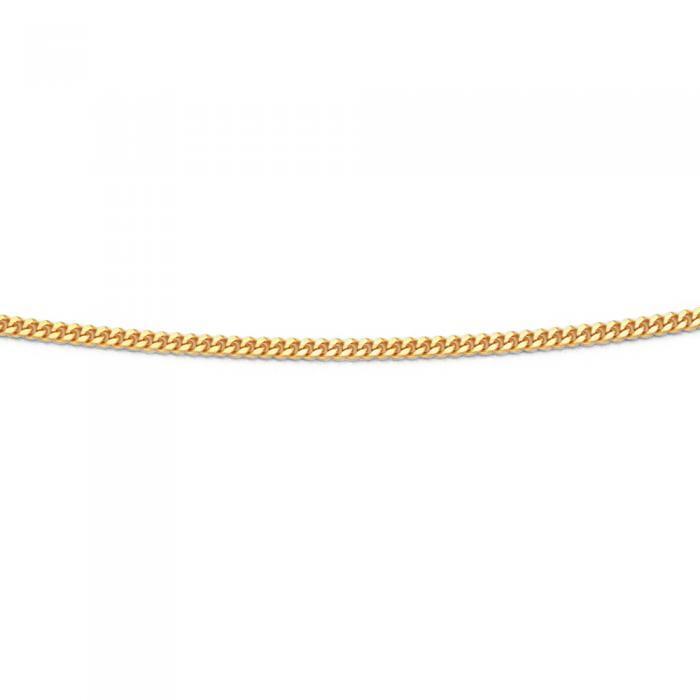 9ct gold 45cm fine curb chain offer at 