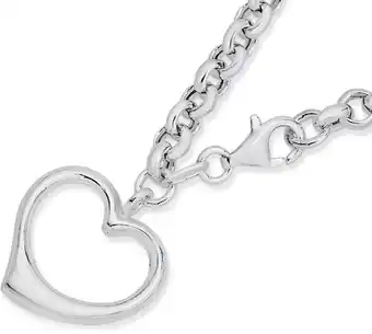 Prouds Sterling silver bracelets with heart offer