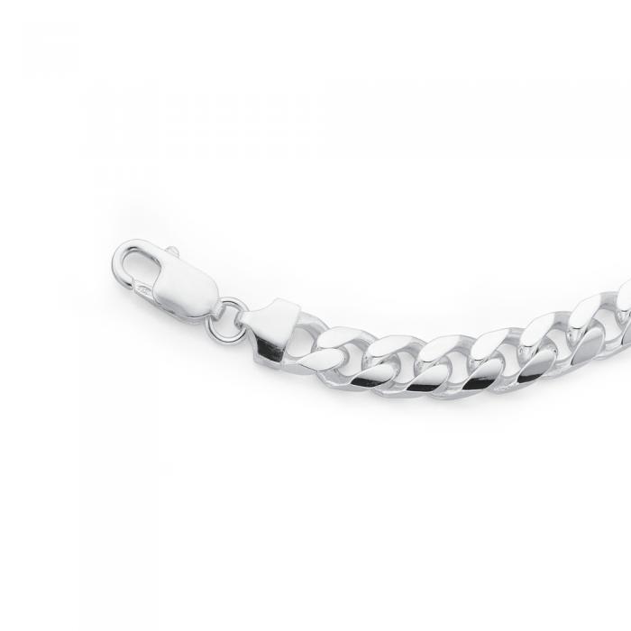 Sterling silver 21cm gents solid oval 