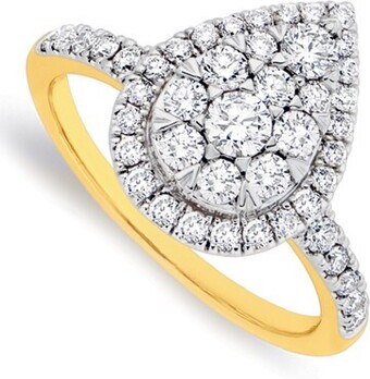9ct gold diamond ring