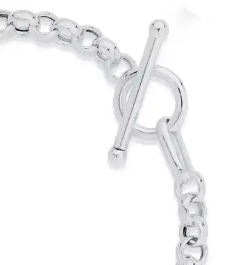 Angus & Coote Sterling silver 19cm fob bracelet offer