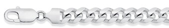 Angus & Coote Sterling silver gents 21cm medium solid oval curb bracelet offer