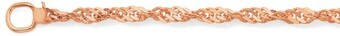 Angus & Coote 9ct rose gold 45cm solid singapore chain offer