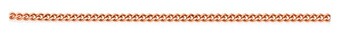 Angus & Coote 9ct rose gold 45cm solid curb chain offer