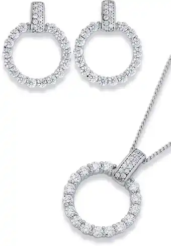 Angus & Coote Sterling silver earrings & pendant set offer