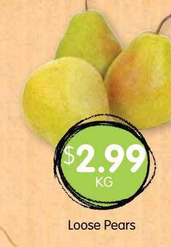 Spudshed Loose pears offer