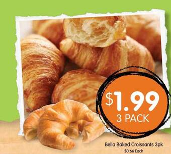 Spudshed Bella baked croissants offer