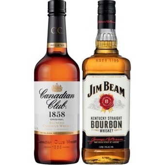 IGA Canadian club whisky or jim beam white label bourbon 1 litre offer