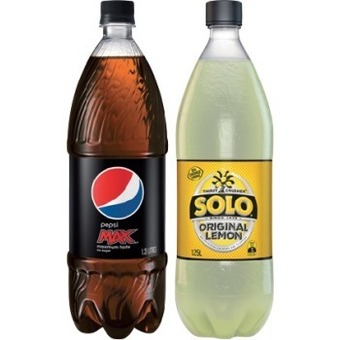 IGA Pepsi or solo 1.25 litre selected varieties offer