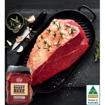 IGA Australian kingston crown roast beef offer