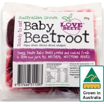 IGA Love beets baby beetroot 250g pack offer