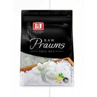 IGA I&j raw prawns tail off 500g offer