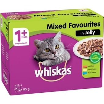 IGA Whiskas favourites wet cat food 12x85g selected varieties offer