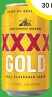 The Bottle O XXXX Gold Block Cans 375ml offer