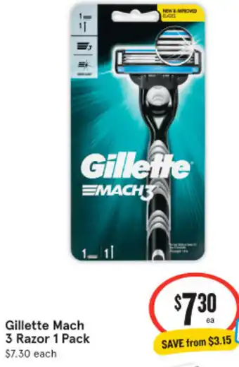 IGA Gillette Mach 3 Rezor 1 Pack offer