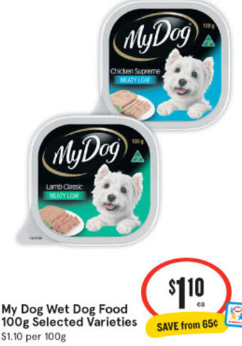IGA My Dog Wet Dog Food 100g Selected Varieties offer