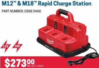 Blackwoods M12 & M18 Rapid Charge Station offer