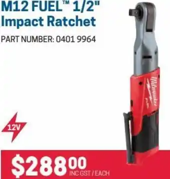Blackwoods M12 Fuel 1/2 Impact Ratchet offer