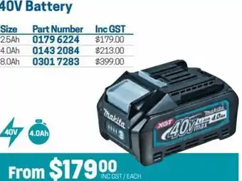 Blackwoods 40V Battery offer