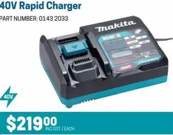 Blackwoods 40V Rapid Charger offer