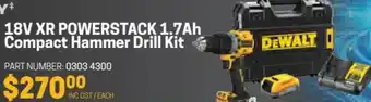 Blackwoods 18v XR Powerstack 1.7Ah CompactHammer Drill Kit offer