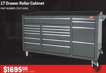Blackwoods 17 Drawer Roller Cabinet offer