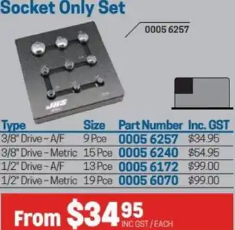 Blackwoods Socket Only Set offer