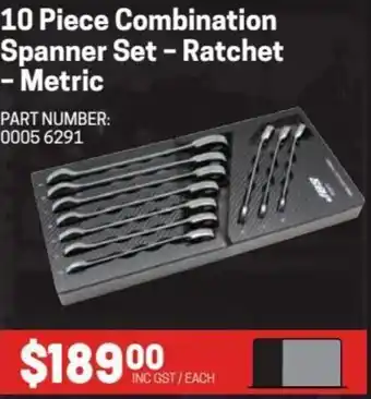 Blackwoods 10 Piece Combination spanner Set-Ratchet-Metric offer