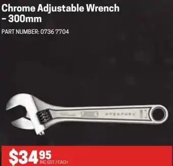 Blackwoods Chrome Adjustable Wrench-300mm offer