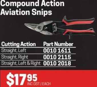 Blackwoods Compound Action Aviation Snips offer