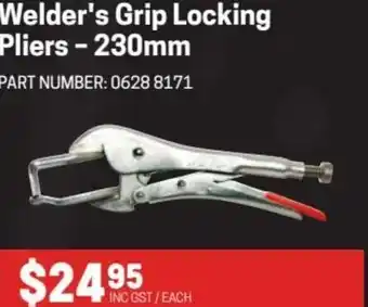 Blackwoods Welder's Grip Locking Pliers-230mm offer