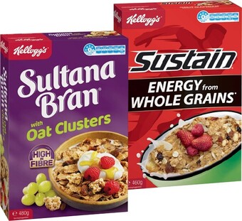 IGA Kellogg's sultana 480g or sustain 460g offer