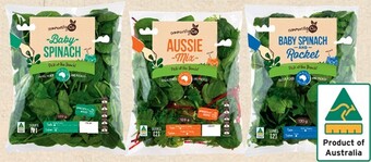IGA Community co baby spinach, spinach & rocket or aussie mix 120g offer
