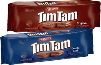IGA Arnott's tim tam chocolate biscuits 165-200g selected varieties offer