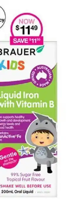 Priceline Liquid iron with vitamin b offer