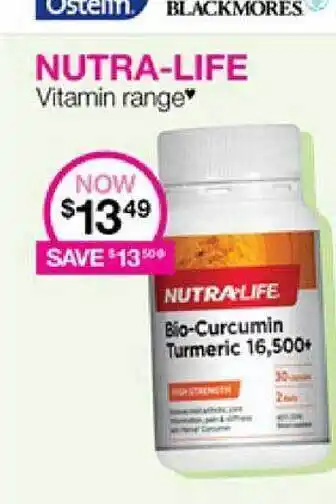 Priceline Nutra life vitamin range offer