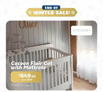 Coccon flair cot with mattress