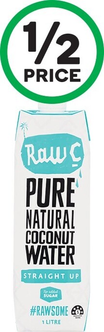 Woolworths Raw c coconut water 1 litre offer