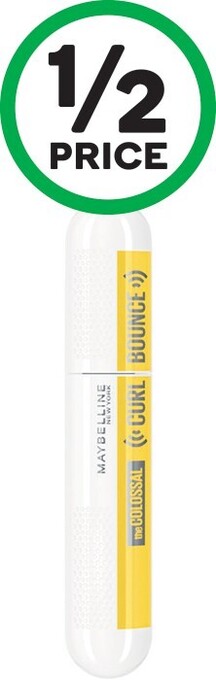 Woolworths Maybelline the colossal curl bounce mascara blackest black 10ml offer