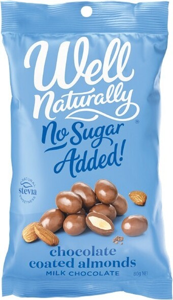 Woolworths Well naturally chocolate or almonds 70-90g – from the health food aisle offer